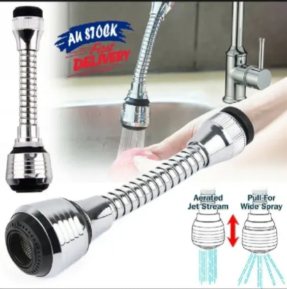 360° Rotatable Sink Faucet Sprayer | High Pressure Aerator for Washing & Cleaning