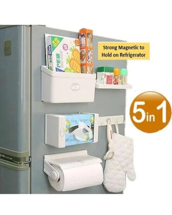 Magnetic Fridge Organizer Rack