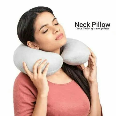Ergonomic Memory Foam Travel Neck Pillow