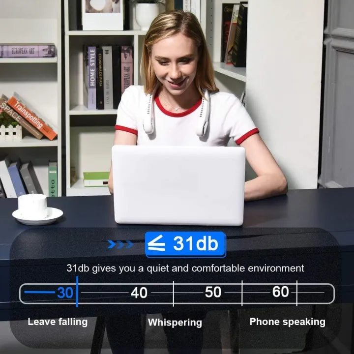 Portable Bladeless Hanging Neck Fan