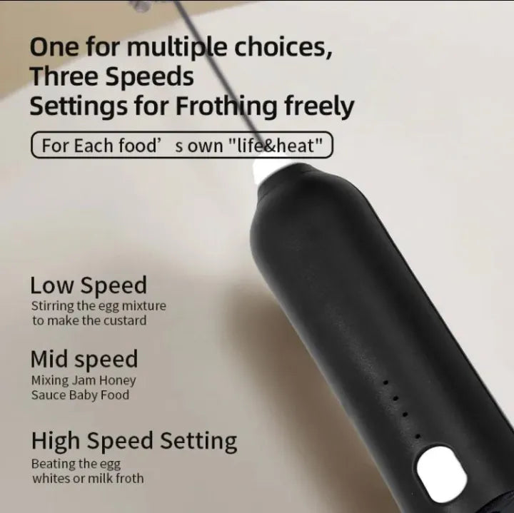 Electric Handheld Milk Frother & Coffee Beater